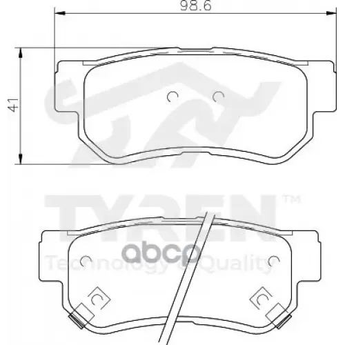 Колодки Тормозные Дисковые TYREN 