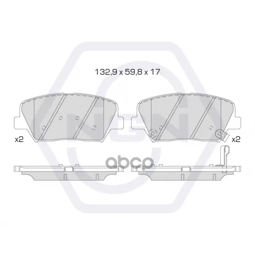 Колодки Тормозные Дисковые Керамические Перед NGN 