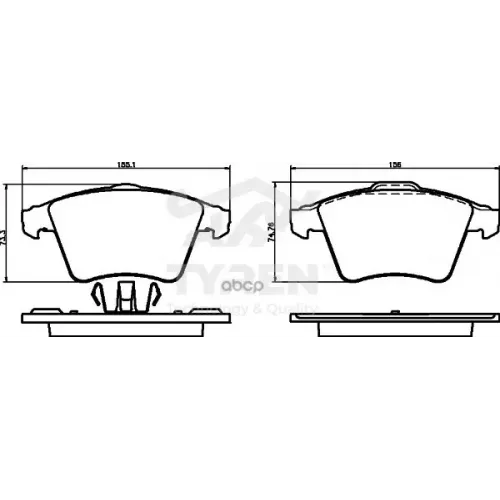 Колодки Тормозные Дисковые TYREN 
